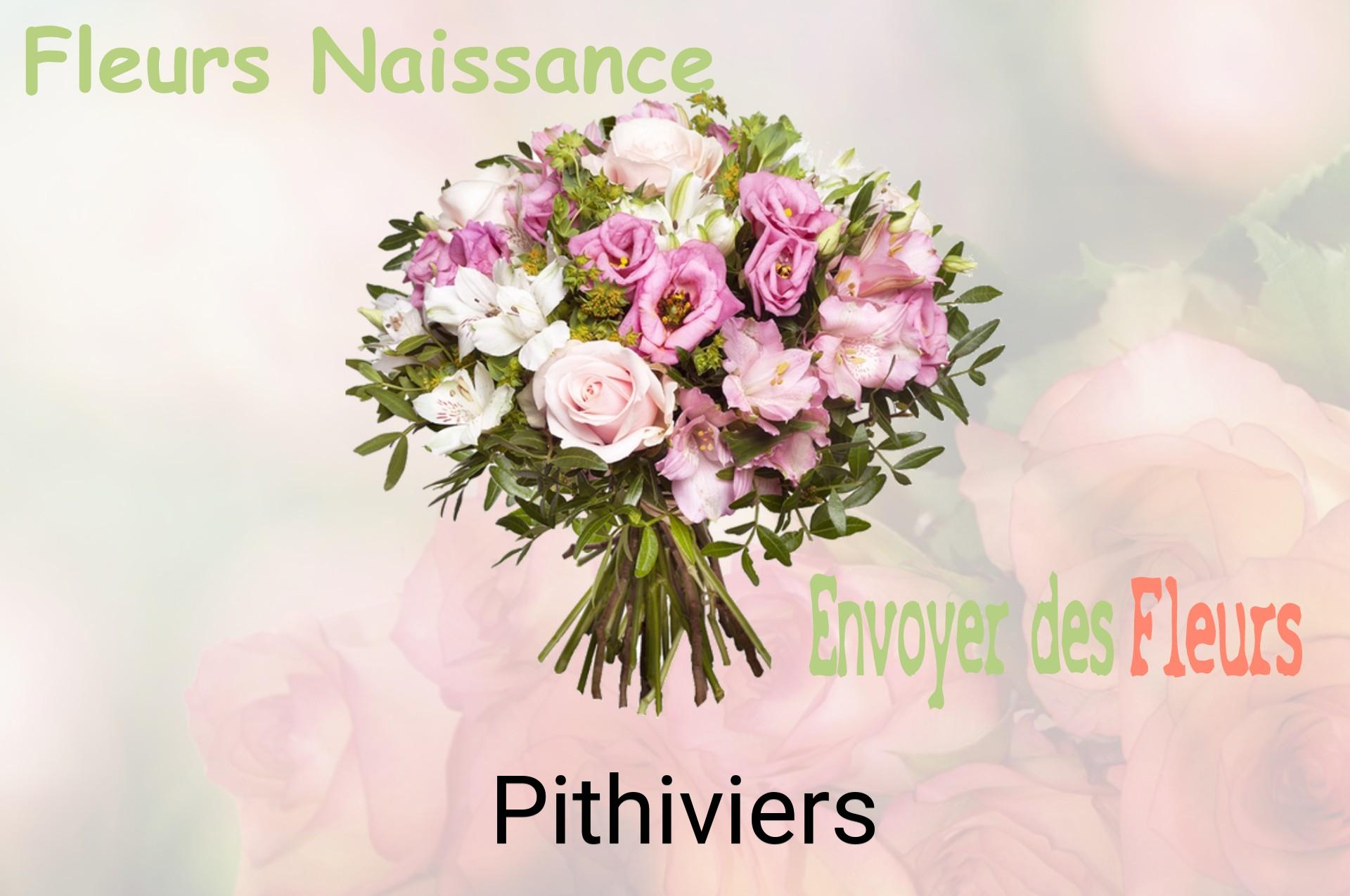 Bouquet de fleurs de naissance livré à Pithiviers